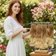 Ankara Postiş Fiber Sentetik 3'lü Set Yarımay Çıtçıt Açık Karamel Dore Sarı Ombre