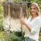 Ankara Postiş Fiber Sentetik 3'lü Set Yarımay Çıtçıt Açık Karamel Platin Ombre