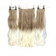 Ankara Postiş Fiber Sentetik 3'lü Set Yarımay Çıtçıt Açık Karamel Platin Ombre