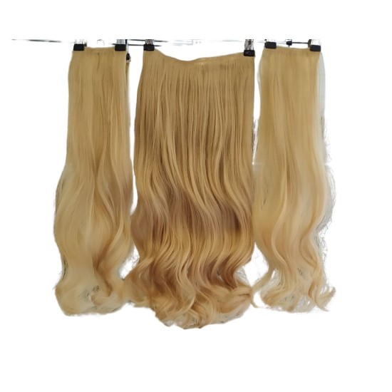 Ankara Postiş Fiber Sentetik 3'lü Set Yarımay Çıtçıt Dore Sarı