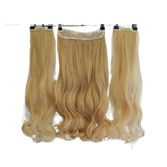 Ankara Postiş Fiber Sentetik 3'lü Set Yarımay Çıtçıt Dore Sarı