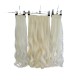 Ankara Postiş Fiber Sentetik 3'lü Set Yarımay Çıtçıt Açık Platin