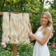 Ankara Postiş Fiber Sentetik 3'lü Set Yarımay Çıtçıt Platin