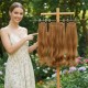 Ankara Postiş Fiber Sentetik 3'lü Set Yarımay Çıtçıt Kumral Karamel Ombre