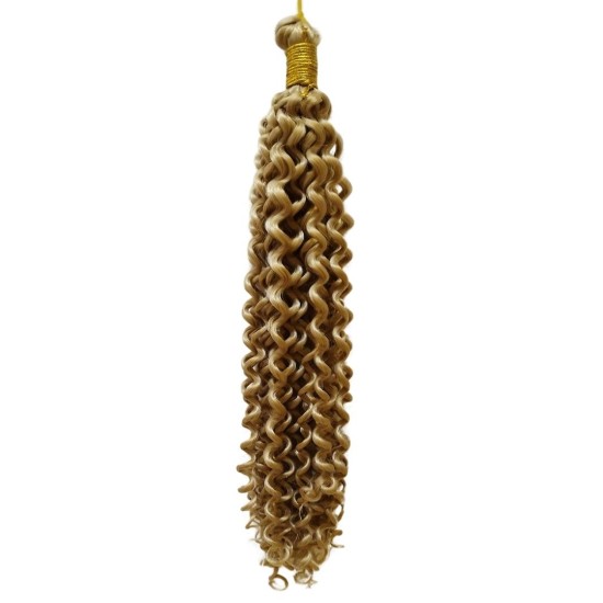 Ankara Kızılay Afro Dalgası Saç Kıvırcık Açık Sarı 100 Gram 45 Cm