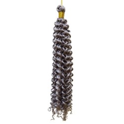 Ankara Kızılay Afro Dalgası Saç Kıvırcık Orta Gri 100 Gram 45 Cm
