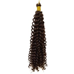 Ankara Kızılay Afro Dalgası Saç Kıvırcık Koyu Kahve 100 Gram 45 Cm