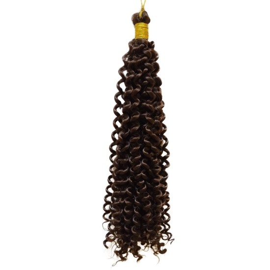 Ankara Kızılay Afro Dalgası Saç Kıvırcık Koyu Kahve 100 Gram 45 Cm