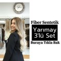 3 Parça Yarımay Sentetik
