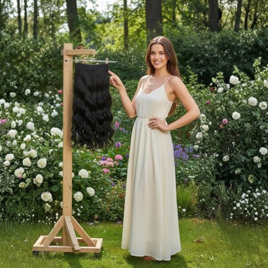 Ankara Postiş Fiber Sentetik Tek Yarımay Çıtçıt Siyah